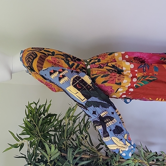 Farm Rio Earth Rainbow Shirtdress - Picture 6 of 14